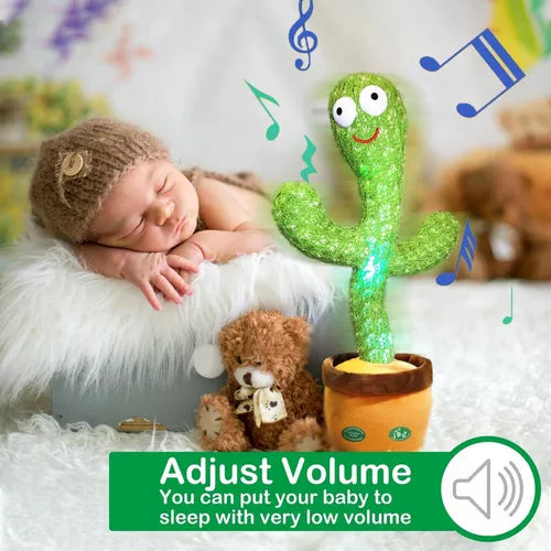 Cactus Bailarín - Juguete Interactivo con Luz y Sonido, 120 Canciones, Imita, Habla Y Repite